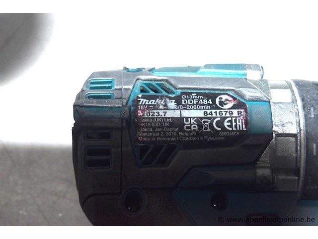 Accu boormachine makita ddf484, werking niet gekend - afbeelding 3 van  3