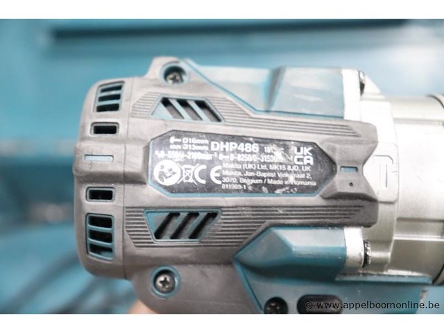 Accu boormachine makita dhp486, vv oplader, werking niet gekend - afbeelding 3 van  3