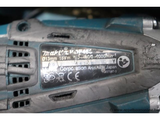 Accu boormachine makita hdf453, vv oplader, werking niet gekend - afbeelding 2 van  2