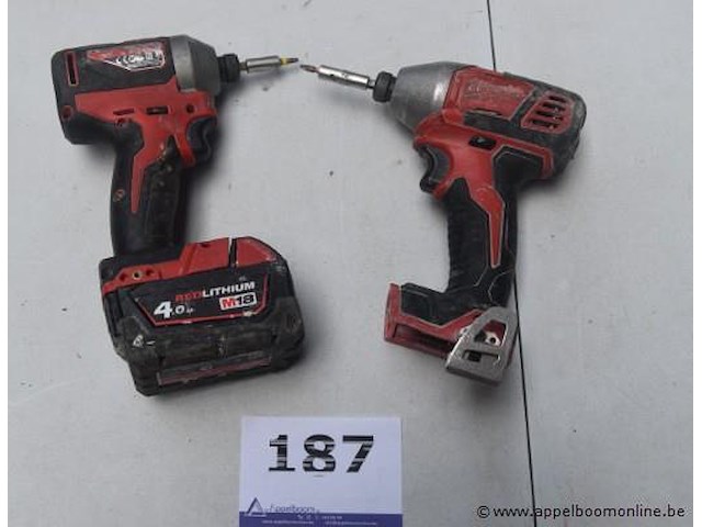 Accu boormachine milwaukee m18, met batterij, zonder lader, werking niet gekend - afbeelding 3 van  3