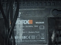 Accu boormachine worx vv oplader - afbeelding 3 van  3