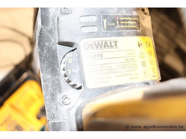 Accu breekhamer dewalt dch776 - afbeelding 4 van  4