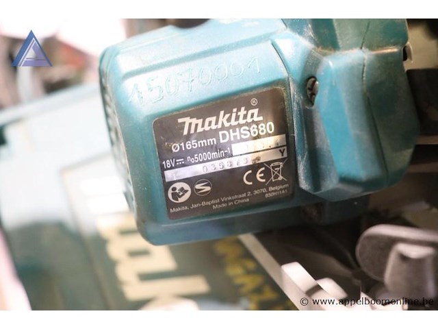 Accu cirkelzaag - makita - dhs680 toebehoren - makita - koffer - afbeelding 4 van  4
