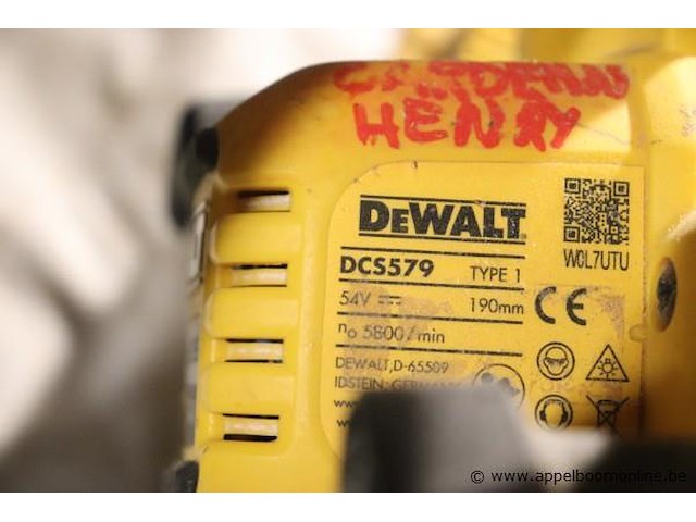 Accu cirkelzaag dewalt dcs579, vv oplader - afbeelding 3 van  3