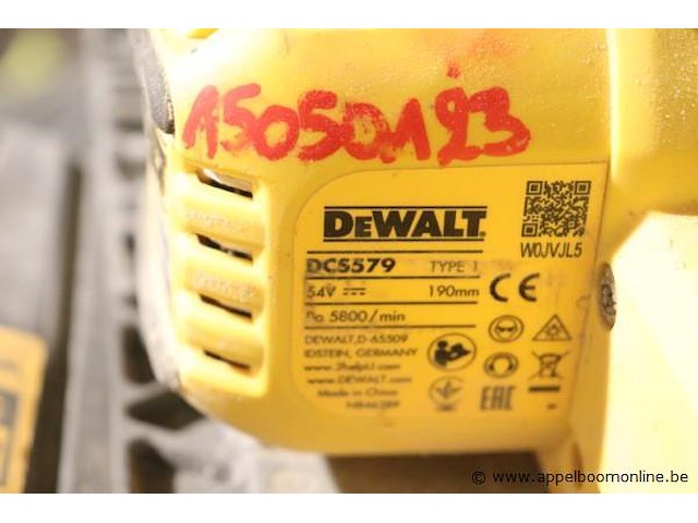 Accu cirkelzaag dewalt dcs579 - afbeelding 3 van  3
