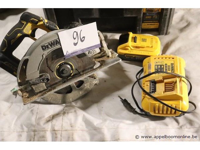 Accu cirkelzaagmachine dewalt dcs573, vv oplader - afbeelding 1 van  3