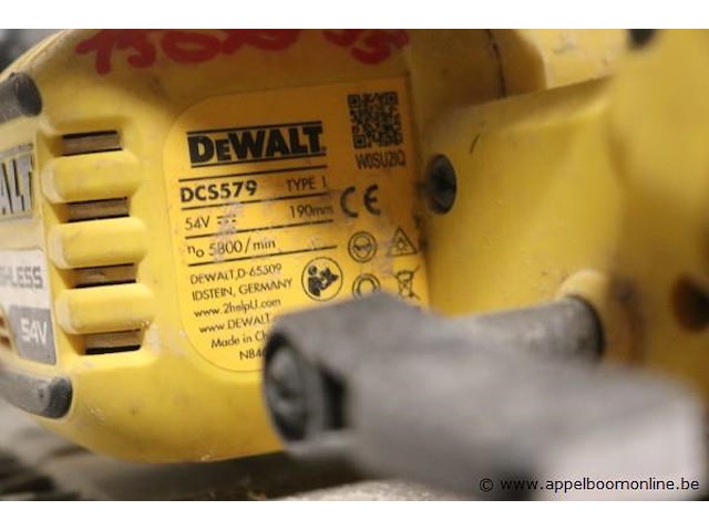 Accu cirkelzaagmachine dewalt dcs579 - afbeelding 3 van  3