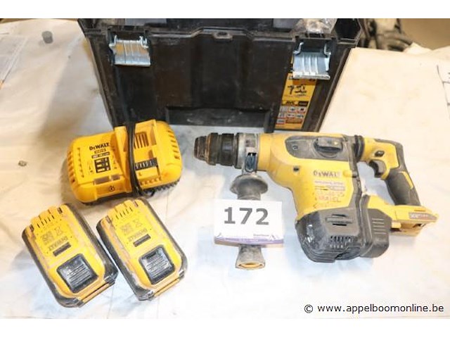 Accu combihamer dewalt dch 417, vv oplader en extra batterij - afbeelding 1 van  5