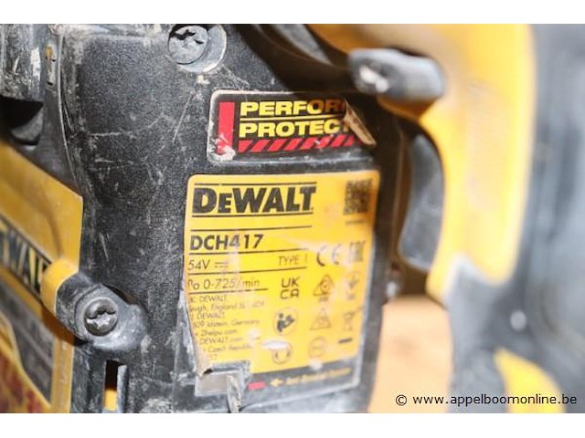 Accu combihamer dewalt dch 417, vv oplader en extra batterij - afbeelding 5 van  5