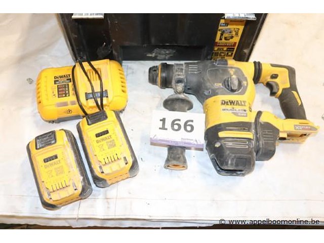 Accu combihamer dewalt dch333, vv oplader en extra batterij - afbeelding 1 van  4
