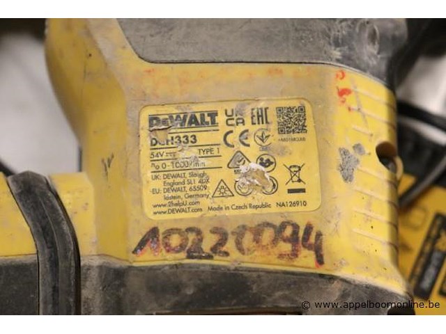Accu combihamer dewalt dch333, vv oplader - afbeelding 4 van  4