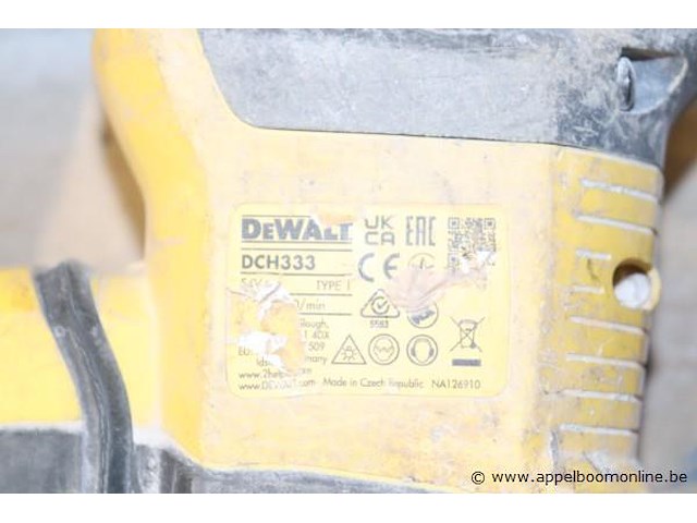 Accu combihamer dewalt dch333, vv oplader - afbeelding 3 van  3