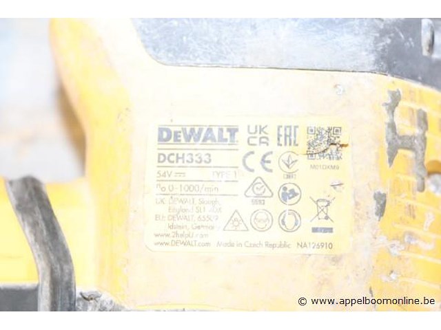Accu combihamer dewalt dch333 - afbeelding 2 van  2