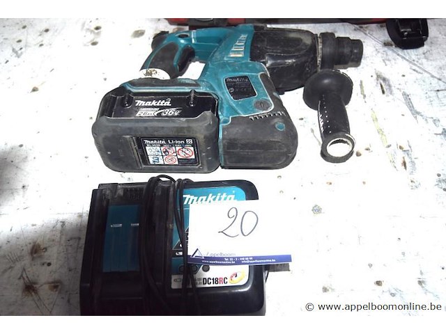 Accu combihamer makita bhr262, werking niet gekend - afbeelding 2 van  4