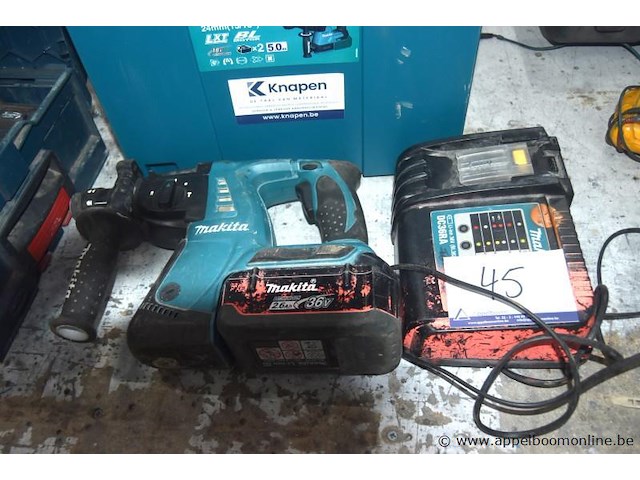 Accu combihamer makita bhr262t, vv oplader, werking niet gekend - afbeelding 1 van  3