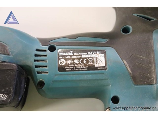 Accu decoupeerzaag - makita - djv181 acculader - makita - dc18rc - afbeelding 2 van  2