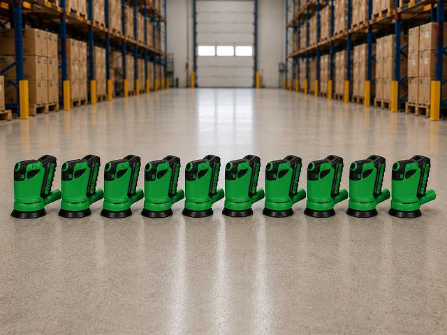 Accu excentrische schuurmachine – 900w – ø125mm – draadloos – met stofopvangbox & schuurpapier 10 stuks (10x) - afbeelding 1 van  5