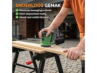 Accu excentrische schuurmachine – 900w – ø125mm – draadloos – met stofopvangbox & schuurpapier - afbeelding 3 van  6