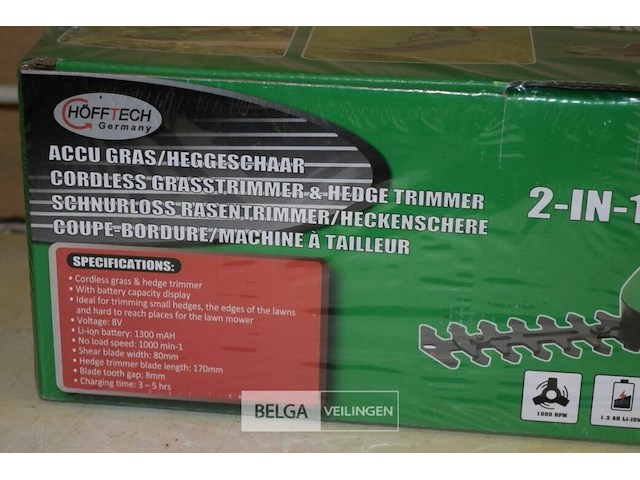 Accu gras/heggenschaar 2-in-1 - afbeelding 2 van  2