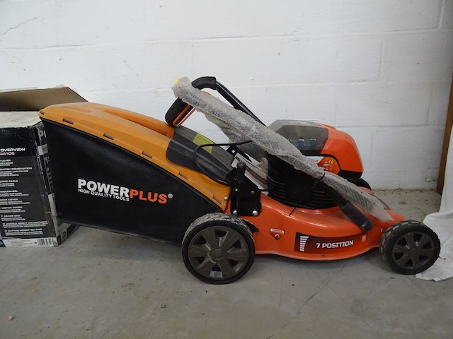 Accu grasmachine powerplus - afbeelding 1 van  4