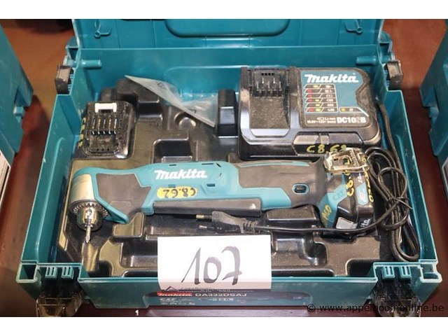 Accu haakse boormachine makita da332d, vv extra batterij en oplader - afbeelding 1 van  2