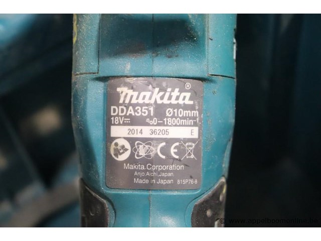 Accu haakse boormachine makita dda351, zonder batterij - afbeelding 4 van  4