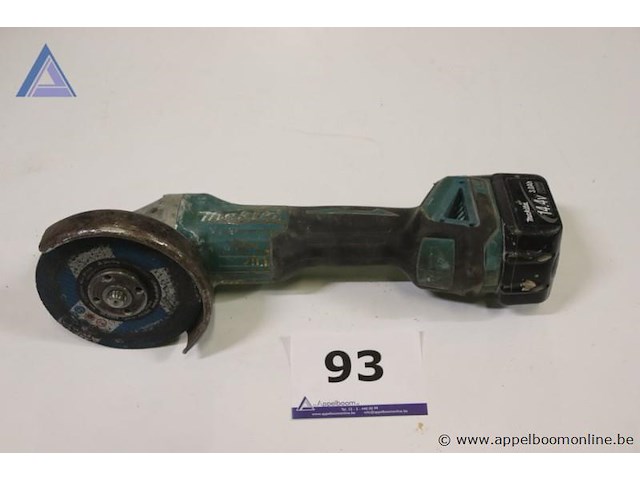 Accu haakse slijper - makita - dga504 - afbeelding 1 van  2