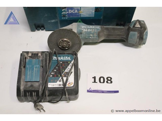 Accu haakse slijper - makita - dga506 oplader - makita - afbeelding 1 van  4