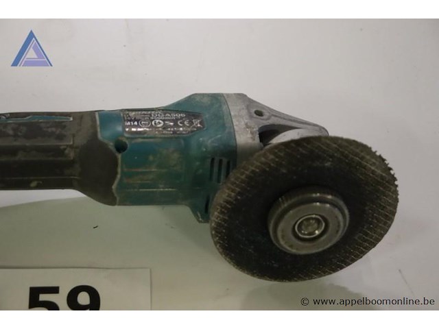 Accu haakse slijper - makita - dga506 - afbeelding 2 van  3