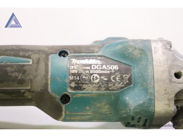 Accu haakse slijper - makita - dga506 - afbeelding 3 van  3