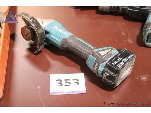 Accu haakse slijper - makita - dga506 - afbeelding 1 van  2