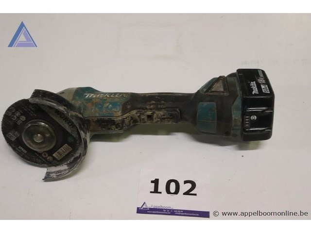 Accu haakse slijper - makita - dga508 - afbeelding 1 van  3