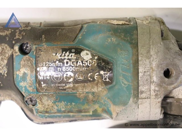 Accu haakse slijper - makita - dga508 - afbeelding 3 van  3