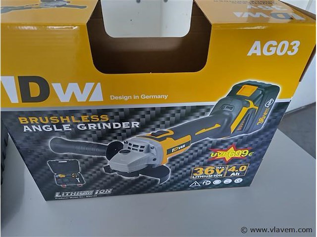 Accu haakse slijper 36 vollt - afbeelding 9 van  9