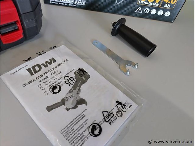 Accu haakse slijper 36 vollt - afbeelding 8 van  9