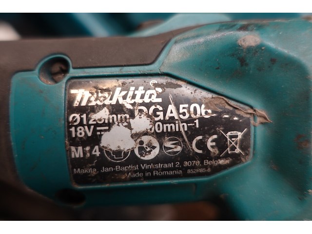 Accu haakse slijper makita - afbeelding 5 van  5