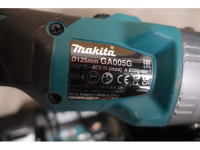 Accu haakse slijper makita - afbeelding 5 van  5