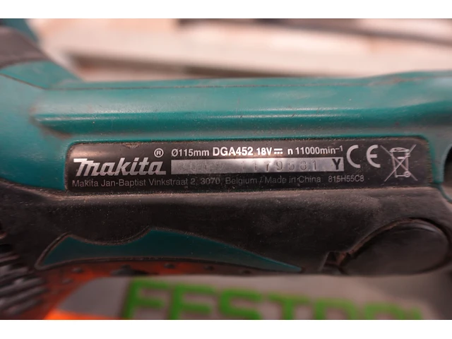 Accu haakse slijper makita - afbeelding 5 van  5