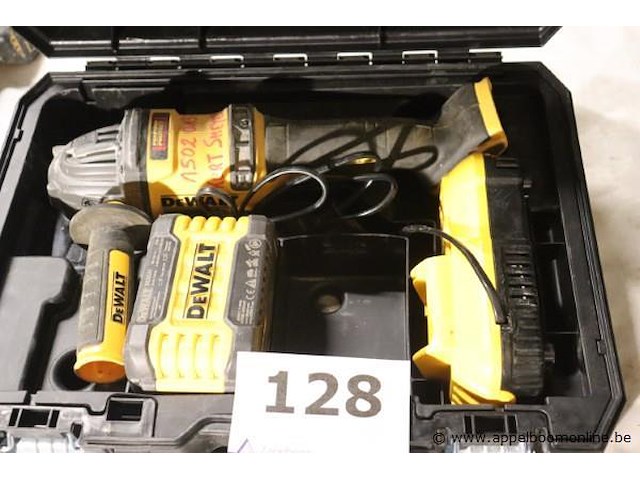 Accu haakse slijptol dewalt dcg416, vv oplader - afbeelding 1 van  4