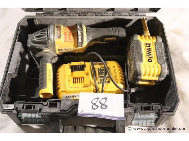 Accu haakse slijptol dewalt dcg418, vv oplader - afbeelding 1 van  4