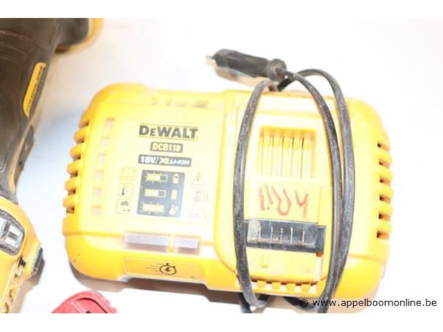 Accu haakse slijptol dewalt dcg418, vv oplader - afbeelding 5 van  5