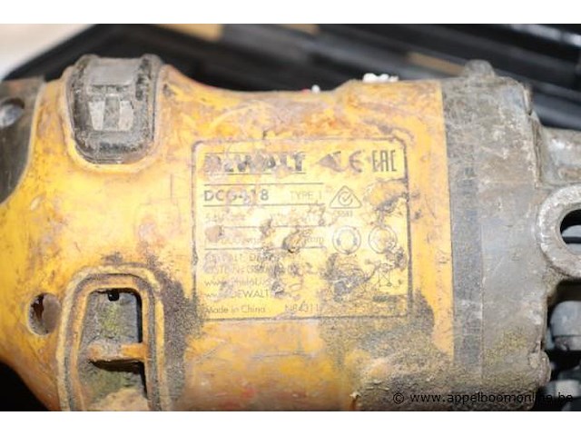 Accu haakse slijptol dewalt dcg418 - afbeelding 3 van  3
