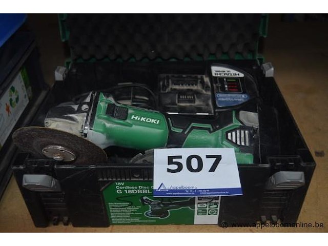 Accu haakse slijptol hikoki g18dbbl - afbeelding 1 van  3