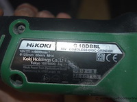Accu haakse slijptol hikoki g18dbbl - afbeelding 2 van  3