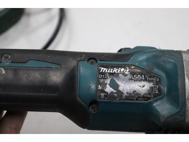 Accu haakse slijptol makita dga504, werking niet gekend - afbeelding 3 van  3