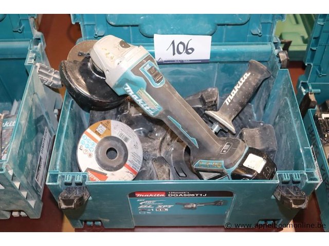 Accu haakse slijptol makita dga506 dia 125 - afbeelding 1 van  2