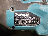 Accu haakse slijptol makita dga506 dia 125 - afbeelding 2 van  2