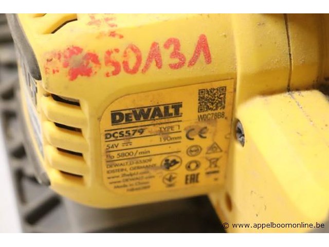 Accu handcirkelzaag dewalt dsc579, vv oplader - afbeelding 4 van  4