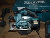 Accu handcirkelzaag makita dlx660 met lader en accu in koffer , accu reciprozaag makita zonder lader zonder accu djr186 (3,16) - afbeelding 5 van  9
