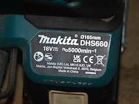 Accu handcirkelzaag makita dlx660 met lader en accu in koffer , accu reciprozaag makita zonder lader zonder accu djr186 (3,16) - afbeelding 6 van  9
